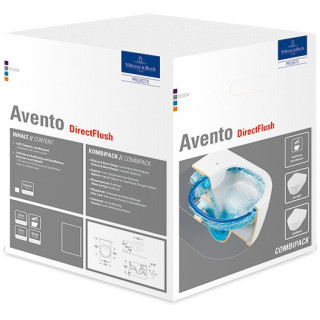 Combi Pack WC Villeroy & Boch Avento bílá Alpin CeramicPlus- sanitbuy.pl