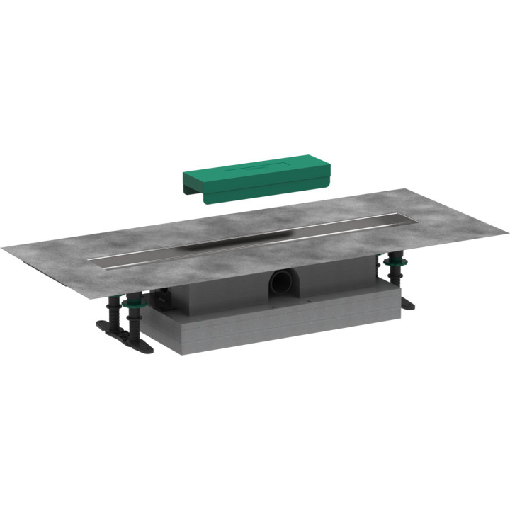 Kompletní sada k montáži standardowego Hansgrohe uBox universal, 60 cm, pro lineární odtok do wyłożenia płytkami