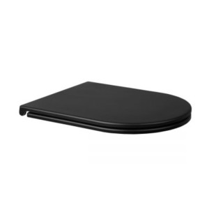 Miska wisząca WC Oltens Hamnes, 52x35,5cm, PureRim, powłoka SmartClean, czarny mat