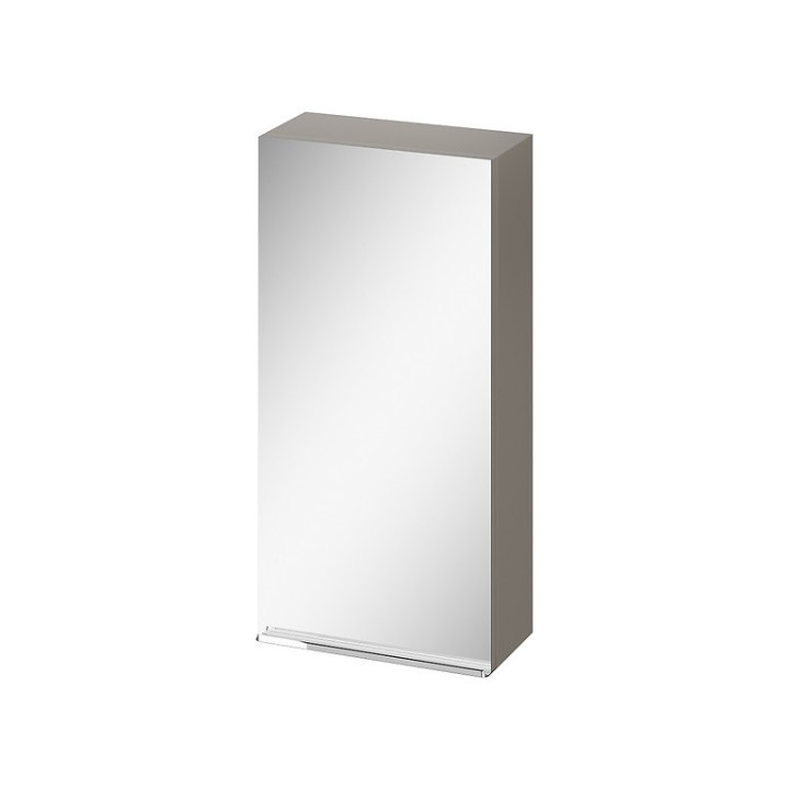 Sloupec meblowy Cersanit Virgo, 160cm, dveře univerzální, 4 półki, chromovaný madlo, bílý