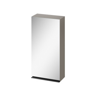 Sloupec meblowy Cersanit Virgo, 160cm, dveře univerzální, 4 półki, chromovaný madlo, bílý