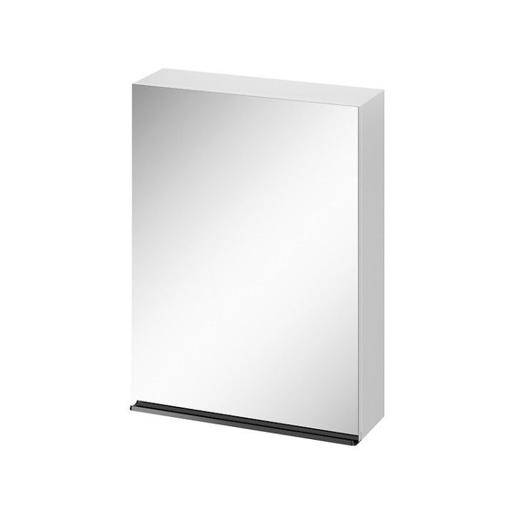Skříňka lustrzana Cersanit Virgo, 40cm, dveře univerzální, 3 półki, chromovaný madlo, bílý