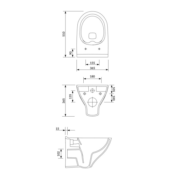 Set B245, Závěsné WC WC Cersanit Virgo, 56x36cm, CleanOn, se sedátkem slim wolnoopadającą, bílý