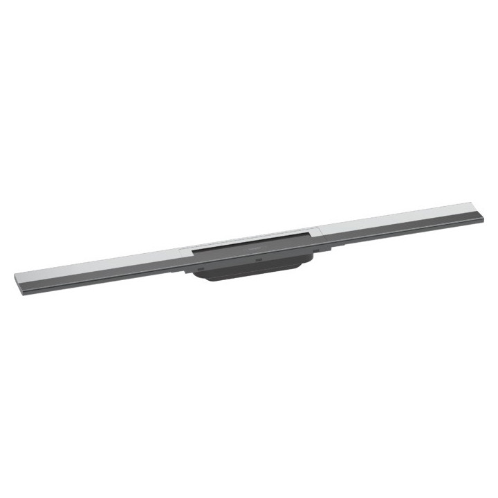 Vnější komponent odpływu Hansgrohe RainDrain Flex, 90cm, s možností przycięcia i k montáži v podlaze - černá matnáný