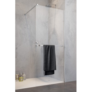 Dveře sprchové walk-in Radaway Essenza Pro White, 160x200cm, sklo čiré, bílý profil