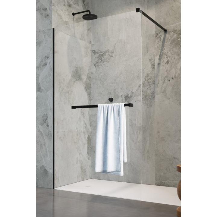 Dveře sprchové walk-in Radaway Essenza Pro White, 160x200cm, sklo čiré, bílý profil
