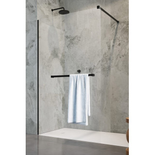 Dveře sprchové walk-in Radaway Essenza Pro White, 160x200cm, sklo čiré, bílý profil