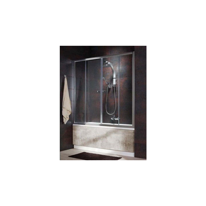 Vanová zástěna Radaway Vesta DWD 170 cm s dveřmi posuvnými, sklo fabric, profil chrom- sanitbuy.pl