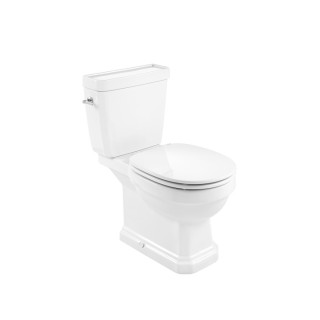 Mísa WC Roca Carmen Rimless do kompaktu 67x37cm odtok dvojitý, bílý- sanitbuy.pl