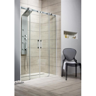 Dveře sprchové do niky Radaway Espera DWJ Mirror 140, levé, posuvné, sklo mirror+čiré, 1400x2000mm, profil chrom