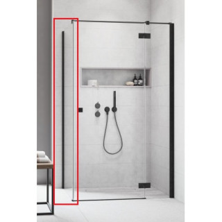 Pevná boční stěna Radaway Essenza New Black KDJ S1 75 71.7-73.2-200cm, profil černá, sklo čiré- sanitbuy.pl
