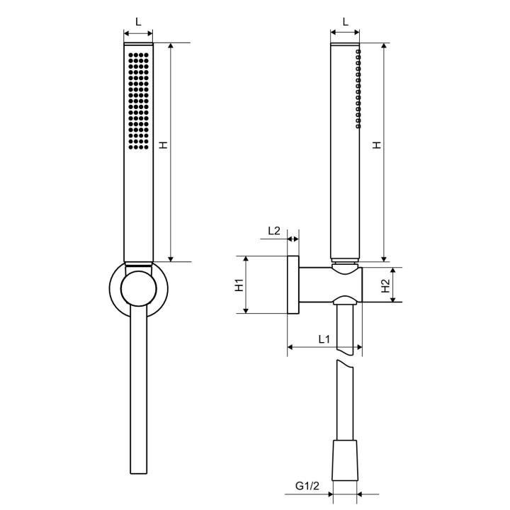 Vaňová baterie Excellent Pi, nadomítková, 2 výstupy vody, výtokové rameno 158mm, zlatá