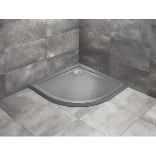 Čtvrtkruhová vanička z wypełnieniem poliuretanowym Radaway DOROS PLUS A 80x80, bílý