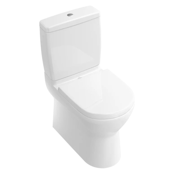 Splachovač do kompaktu WC Villeroy & Boch O.novo, dopływ z boku nebo z tyłu, Weiss Alpin