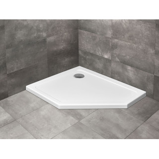 Pětiúhelníková vanička Radaway Doros PT Compact, 100x100cm, akrylátový, stone antracytowy