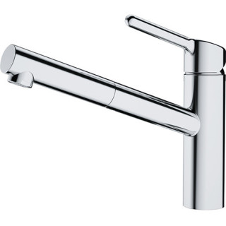 Dřezová baterie Franke Orbit, stojící, výška 21cm, výsuvné i obracana výtokové rameno, chrom