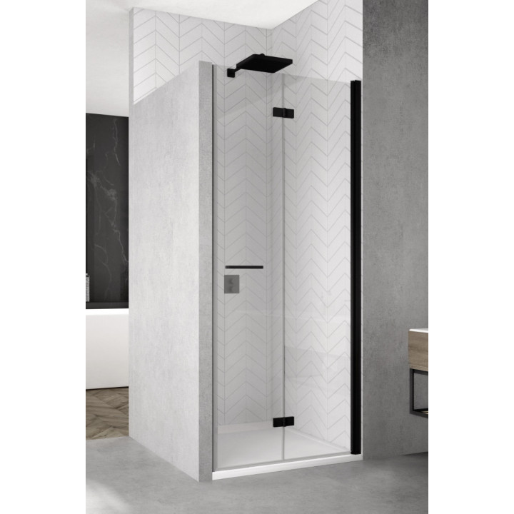 Dveře sprchové do niky Sanswiss Solino SOLF1, levé, 80cm, profil černá