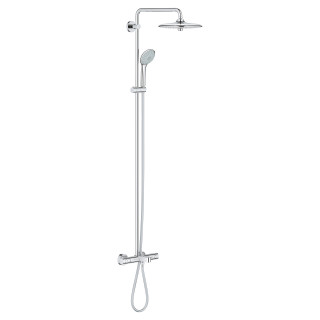 Sprchový systém z termostatem k montáži na stěnu GROHE Euphoria System 310 - stal nierdzewna