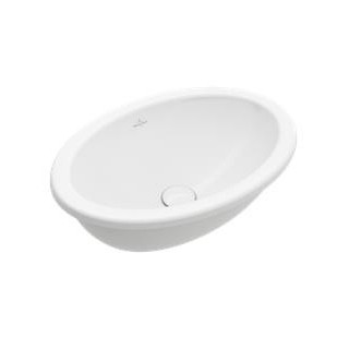 Zápustné umyvadlo Villeroy & Boch Architectura, 60x45cm, z přepadem, otvor na baterii, Weiss Alpin CeramicPlus