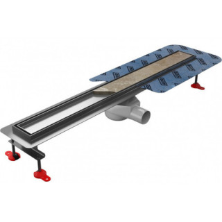 Lineární odtok, pełny souprava,  Wiper New Premium, 500mm, vzor Ponente, povrchová úprava poler
