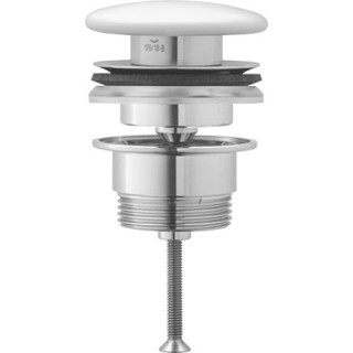 Ventil push-open Duravit, pro umyvadla z přepadem, bílý