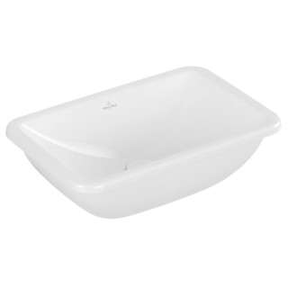 Zápustné umyvadlo Villeroy & Boch Architectura, 60x45cm, přepad, otvor na baterii, CeramicPlus, Weiss Alpin