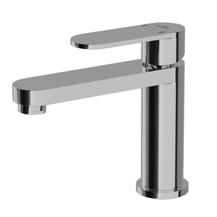 Umyvadlová baterie Cersanit Elio, stojící, výška 151mm, zátka klik-klak, chrom