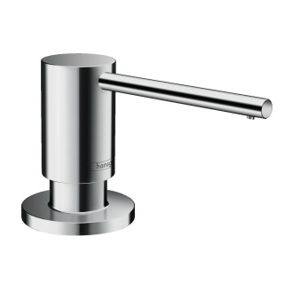 Dávkovač na tekuté mýdlo Hansgrohe, 500ml, montáž na stůl, černá matnáný