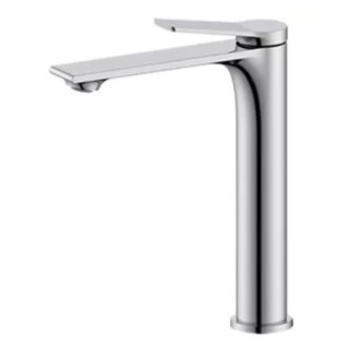 Umyvadlová baterie Demm Shine, stojící, výška 150mm, výtokové rameno 125mm, bez zátky, chrom