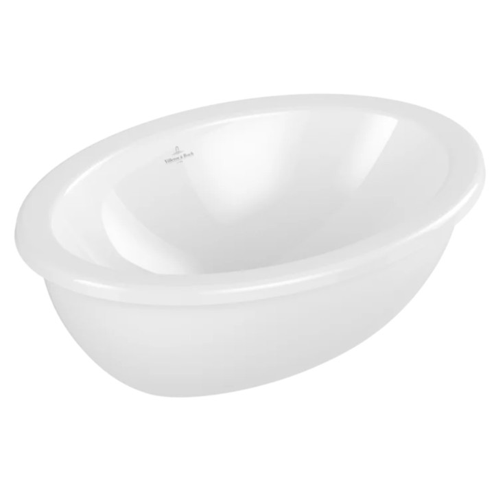 Zápustné umyvadlo Villeroy & Boch Loop & Friends, 45cm, z přepadem, Weiss Alpin