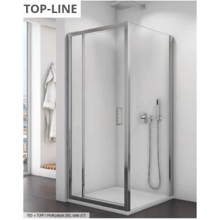 Dveře SanSwiss TOP-Line křídlové s pevnou stěnou w linii 100cm