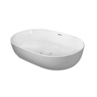 Umyvadlo na postavení na desku Duravit LUV 60x40 cm broušené, bílá - sanitbuy.pl