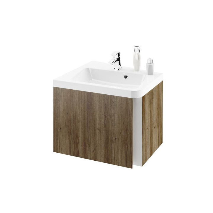 Skříňka pod umyvadlo Ravak SD 10° Levá ,rohová, 550mm, bílá