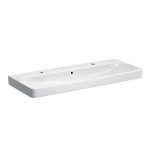 Geberit Smyle Square Umyvadlo, B120cm, H16.5cm, T48cm, z přepadem, bez otvoru pro baterii