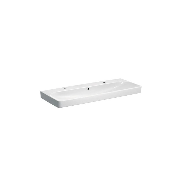 Geberit Smyle Square Umyvadlo, B120cm, H16.5cm, T48cm, z přepadem, bez otvoru pro baterii