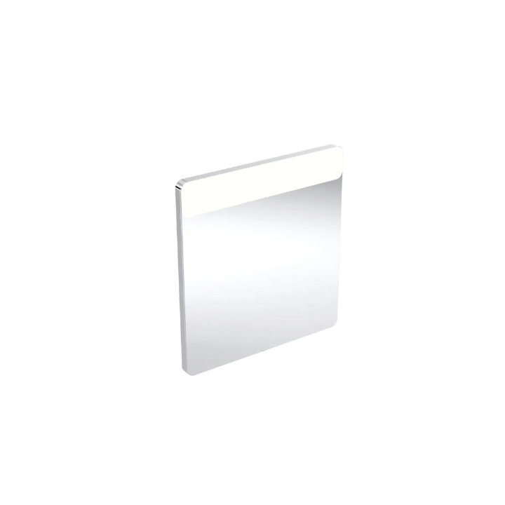 Geberit Option Square Osvětlené zrcadlo, B40cm, H80cm, T3.2cm, svítidlo nahoře, Hliník szczotkowane