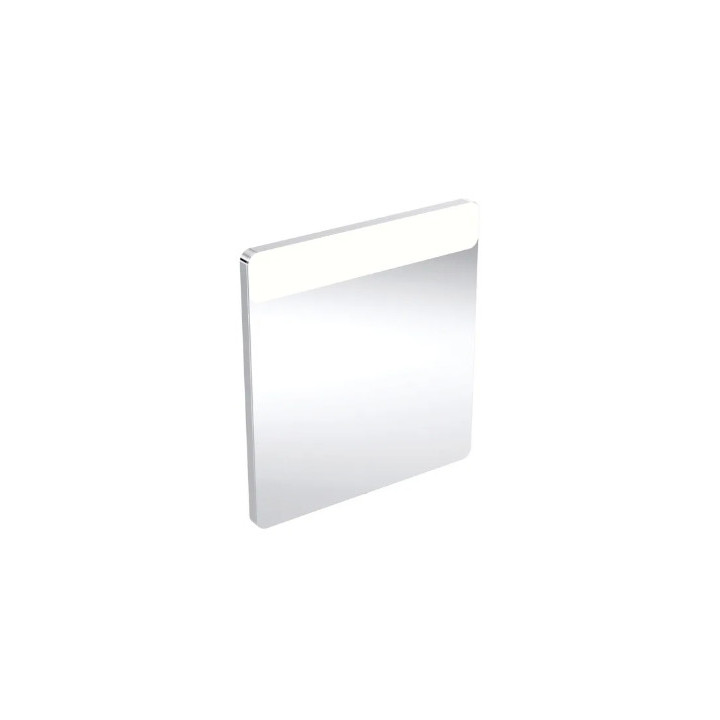 Geberit Option Square Osvětlené zrcadlo, B40cm, H80cm, T3.2cm, svítidlo nahoře, Hliník szczotkowane