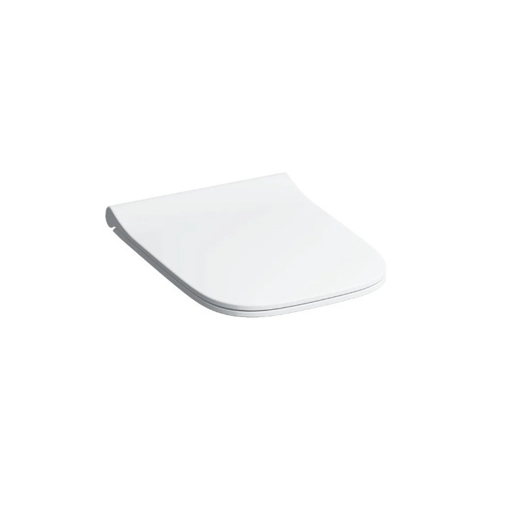 Geberit Smyle Square Klozetové sedátko, připevnění z góry, wolne opadanie, z widocznym siedziskiem, slim design