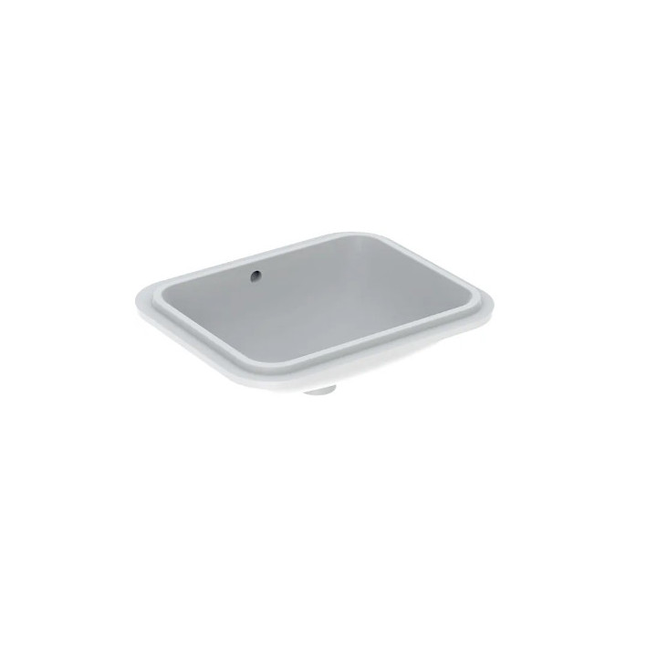 Geberit Variform Umyvadlo pod desku, obdélníková, B53cm, H17.8cm, T44cm, z přepadem, bez otvoru pro baterii