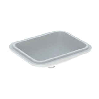 Geberit Variform Umyvadlo pod desku, obdélníková, B53cm, H17.8cm, T44cm, z přepadem, bez otvoru pro baterii