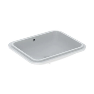 Geberit Variform Umyvadlo pod desku, obdélníková, B53cm, H17.8cm, T44cm, bez přepadu, bez otvoru pro baterii