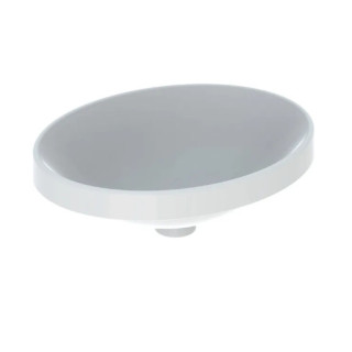Geberit Variform Zápustné umyvadlo, oválný, B50cm, H17.8cm, T40cm, z přepadem, bez otvoru pro baterii