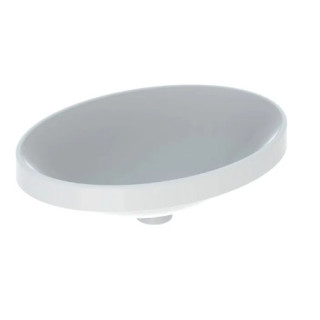 Geberit Variform Zápustné umyvadlo, oválný, B55cm, H17.8cm, T40cm, z přepadem, bez otvoru pro baterii