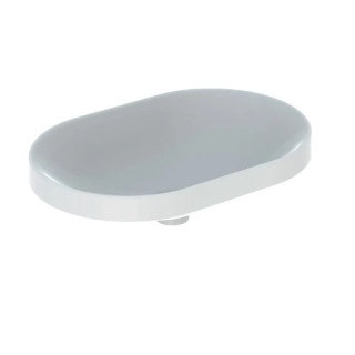 Geberit Variform Zápustné umyvadlo, eliptyczna, B60cm, H17.8cm, T40cm, z přepadem, bez otvoru pro baterii