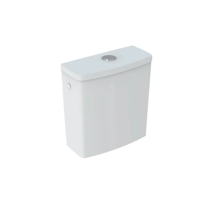 Geberit Selnova Square Splachovač nasadzana, B36.5cm, H39.5cm, T16.5cm, spłukiwanie dwudzielne, propojení vody z boku, obracana,