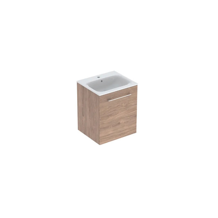 Geberit Selnova Square Souprava szafki pod umyvadlo, z jednymi drzwiami, B55cm, H65.2cm, T50.2cm, lava, s umyvadlem meblową, cie