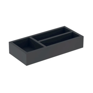 Geberit Smyle Square Wkład do szuflady, podział ve tvaru litery H, do szuflady górnej, B32.3cm, H5.9cm, T15cm, lava