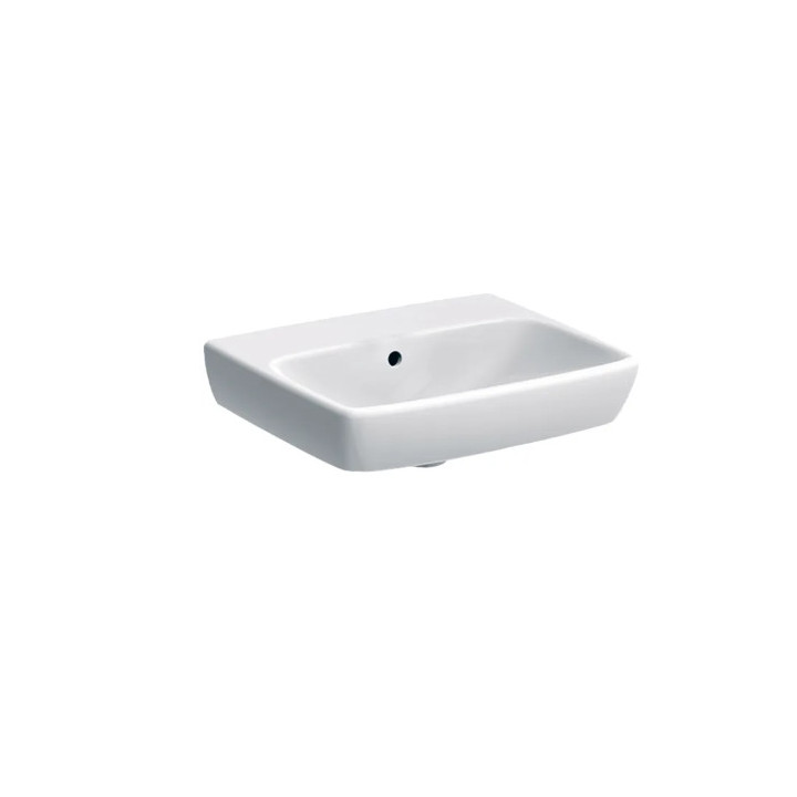 Geberit Selnova Square Umyvadlo kompaktowa, B50cm, H17cm, T42cm, z přepadem, s otvorem pro baterii