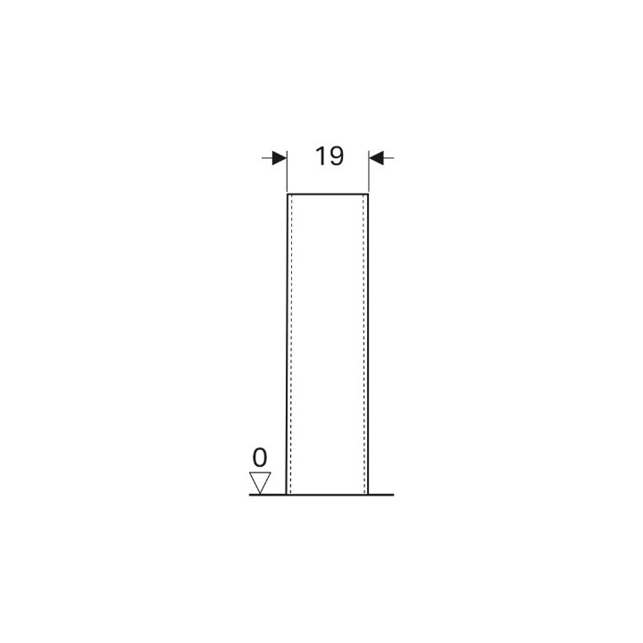 Geberit Selnova Sloup, B19cm, H70cm, T17cm