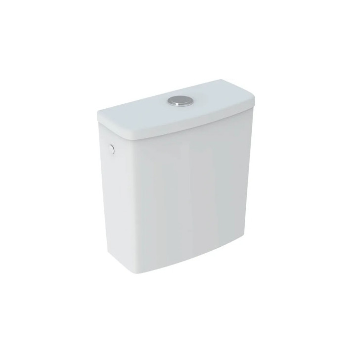 Geberit Selnova Splachovač nasadzana, B36.5cm, H39cm, T16.5cm, spłukiwanie dwudzielne, propojení vody z boku